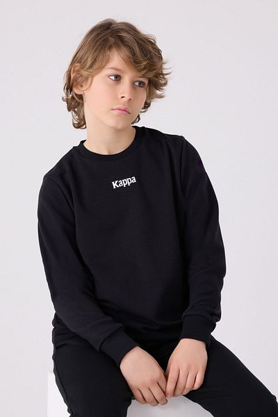 Kappa Black Kids Sweatshirt - 361U7Vw Model