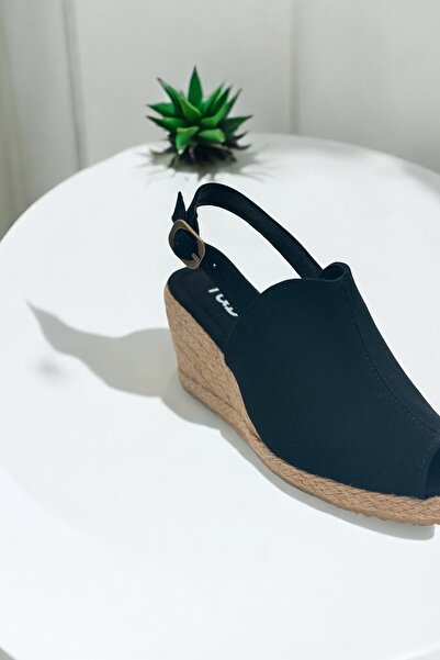 Y&D Shoes Wedge Heel Open Toe Linen Sandals Espardil