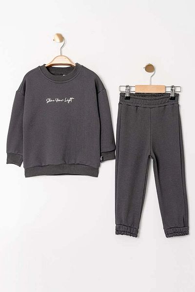 Gold Class Kidswear Boy's Tracksuit Set - 2 Pieces, Long Sleeve, Crew Neck, Diagonal