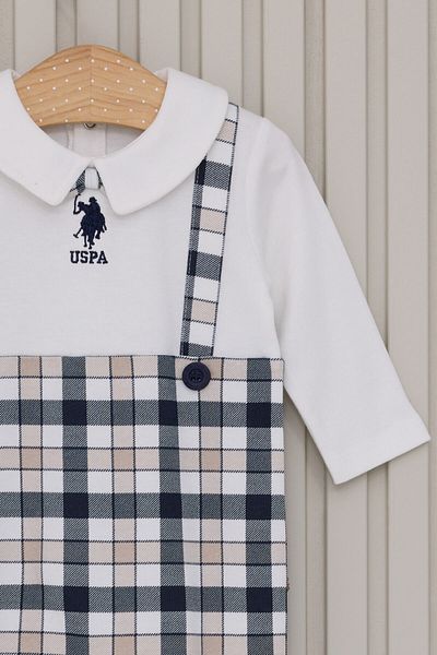U.S. Polo Assn. Ολόσωμη φόρμα Baby Boy Cream