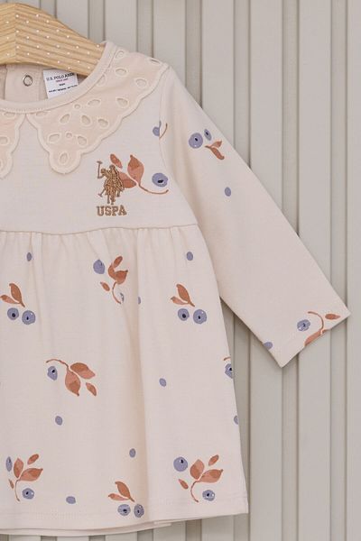 U.S. Polo Assn. فستان بناتي بني