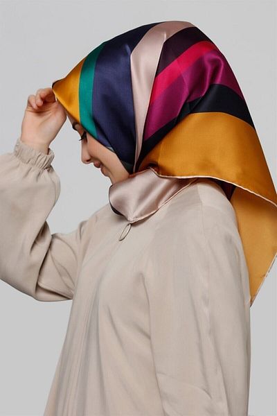 Armine Nostalgia Series Sura Silk Scarf 100% Pure Silk 8301 84