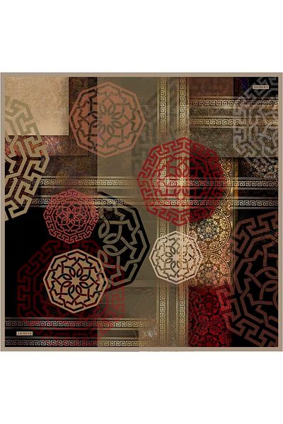 Armine Νέα σεζόν Nostalgia Series Silk Twill Scarf 8245d-03