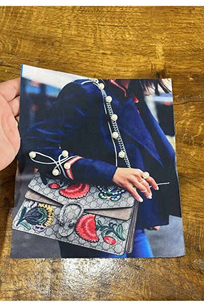 Gönülden Tasarım 23x19 cm Etnička Torba komada - Perle izvezene Armadıkış apl...