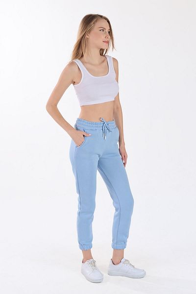 Rays Φούτερ Baby Blue 9151M Model Legs Elastic Pocket Φούτερ
