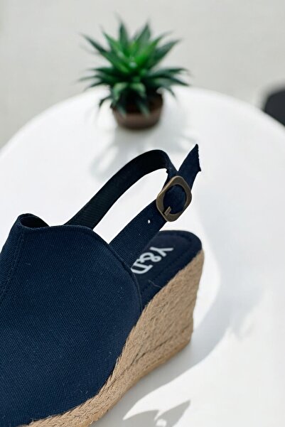 Y&D Shoes Wedge Heel Open Toe Linen Sandals Espardil