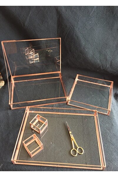 GÜVEN Söz Nişan Tepsisi Söz Nişan Anı Kutusu Nişan Masa Üstü 3'lü Set (MAKASSIZ)