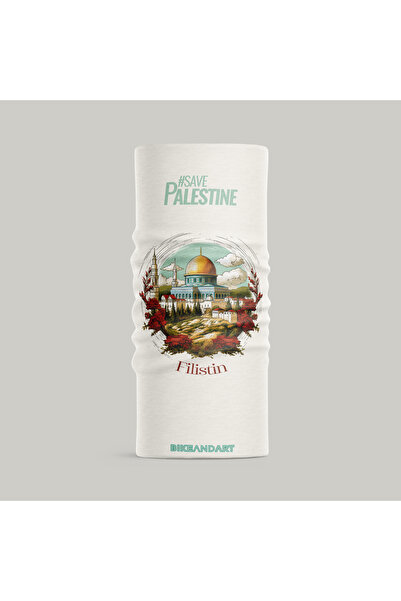 Bike And Art Унісекс маска для кемпінгу Baf - з принтом Палестина, комір Buff для мотоциклістів та велосипедистів