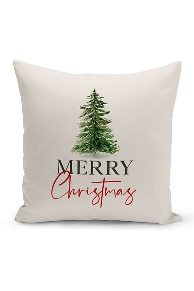 Bertille Home New Year Series Double Sided Digital Printed Throw Pillow Case (Christmas Christmas Cushion Cover)