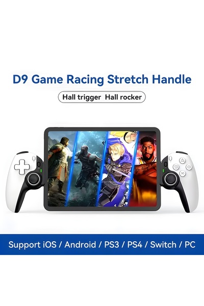 MEGAMUS D9 RGB ışıklı oyun cep telefonu Gamepad ile Turbo/6-axis Gyro/Android...
