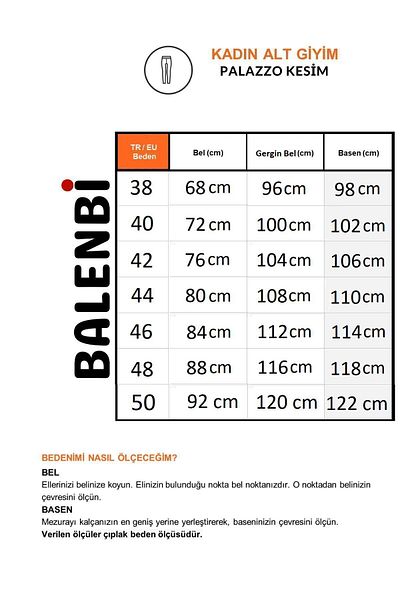 Balenbi 1003 Pantaloni de damă țesuți din lycra cu talie înaltă Palazzo gri