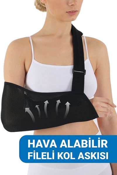 Flexy Medical Adjustable Mesh Arm Sling, Arm Fixation for Painful Condition, Fracture, Dislocation, Inflammation Breathable.