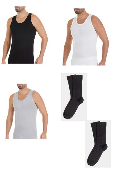 YILDIZ Men's Athlete and Bamboo Socks Set of 3 with Gift - Mixed Colors