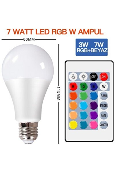 qenos Rgb Uzaktan Kumandalı 16 Renk Ampül
