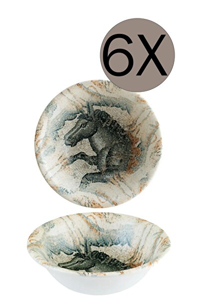 Bonna Porselen Mezopotamya At Gourmet Kase 16 Cm 400 Cc 6'lı Takım S-mt-mzphg...