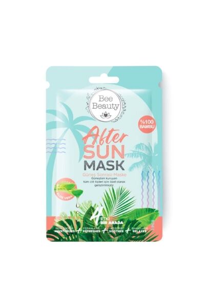 Bee Beauty Maske Kağıt Yüz Güneş Sonrası Aloe Veralı 25 ml