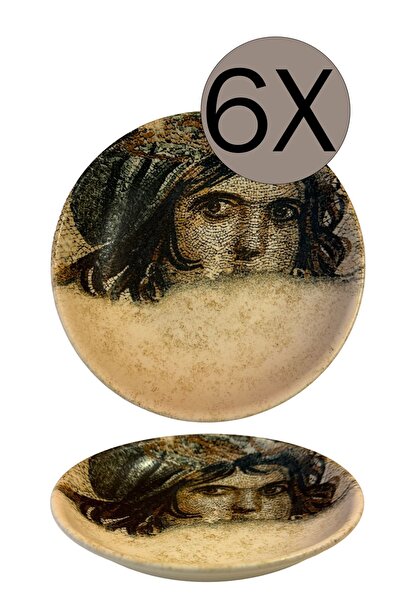 Bonna Porselen Zeugma Gourmet 20 Cm Çukur Tabak 6'lı Takım S-mt-zeugrm20ck