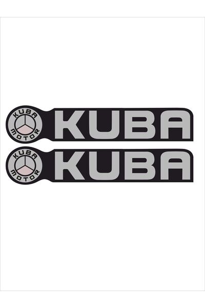 İŞCAN MOTOR CG KUBA Motor Yan Kapak Sticker Etiket Takımı GRİ