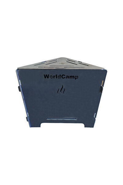 worldcamp Üçgen Portatif Ateş Kutusu Mini Mangal
