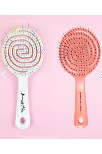 nascita فرشاة شعر بيضاوية ثلاثية الأبعاد باللونين الوردي والأبيض 02