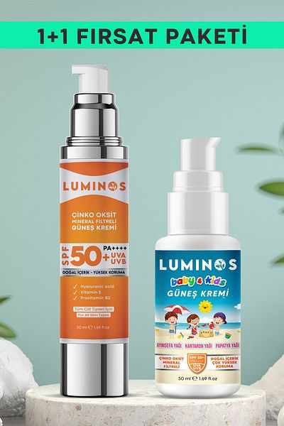 Natural Luminos SpF 50+ - Natural Sunscreen 1+1 OFFer PackaGe