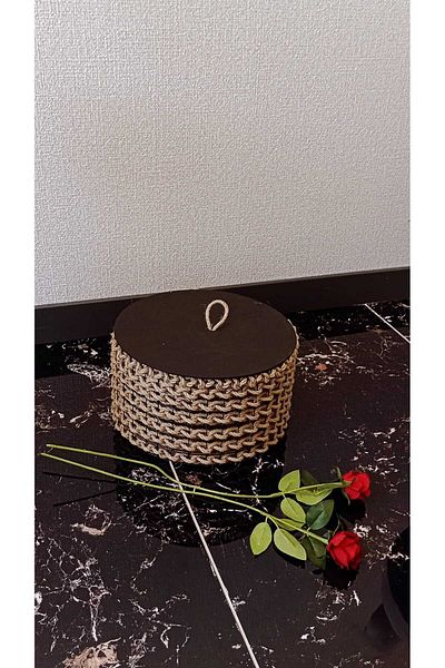Egindra Decorative Natural Wicker Basket - Rope Woven, Basket-With Lid, Special Design
