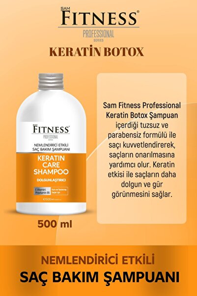 Fitness Professional Keratin Bakım Şampuan 500 Ml Nemlendirici Dolgunlaştırıcı Hacimlendiren Etki