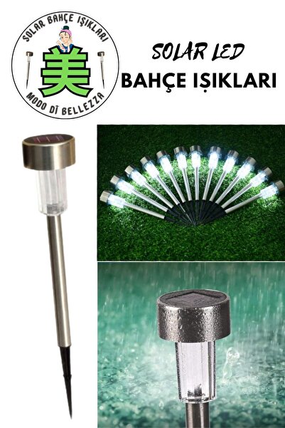 FORSEİ LUCA Kablosuz Güneş Enerjili Solar Bahçe Lambası Aydınlatma Mızrak Işı...