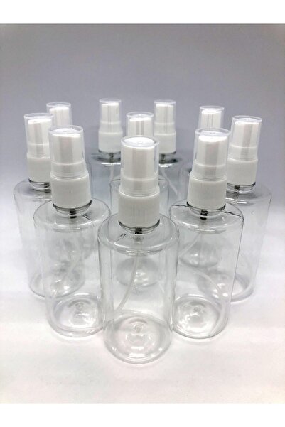 Teknikal 100 Ml Doldurulabilir Spreyli Kolonya Ve Dezenfektan Pet Şişe 10 Adet