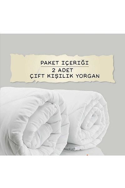 AYHOME 2-Piece Microfiber Quilt Double Soft Silicone Quilt Washable Welsoft White Quilt