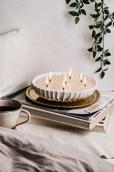 LALEZEN HOME LİNEA Geniş Tabak Kokulu Mum