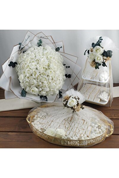 Desenor Concept 80+36 adet Kız İsteme Çikolatası sunumluk dahil 41 İsteme çiç...