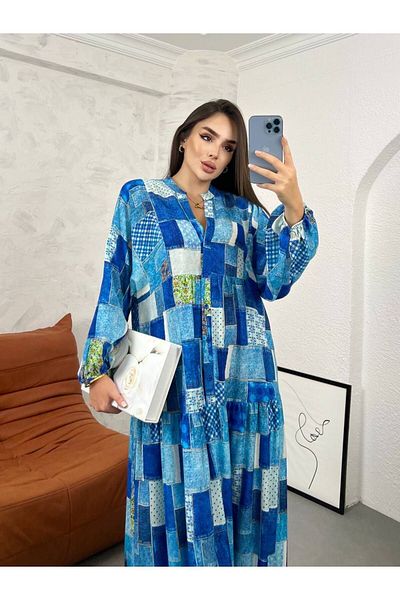 PREMİER VİE Φόρεμα Hijab με φλοράλ στάμπα βισκόζης