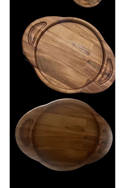 Ayd ahşap 23*30*1.8 cm Beech Wood Serving and Presentation Tray, Catering