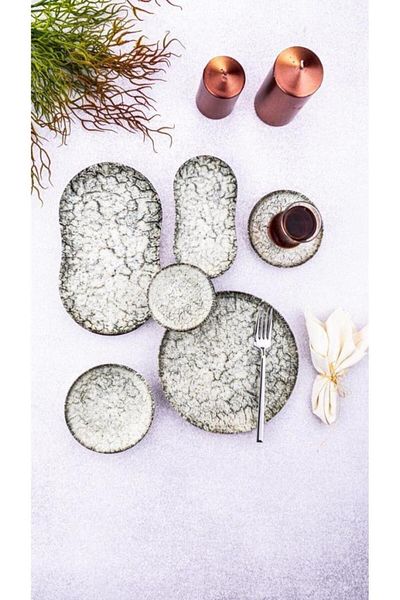 Bambum Lara 6 Person 26 Piece Breakfast Set Clay B4919