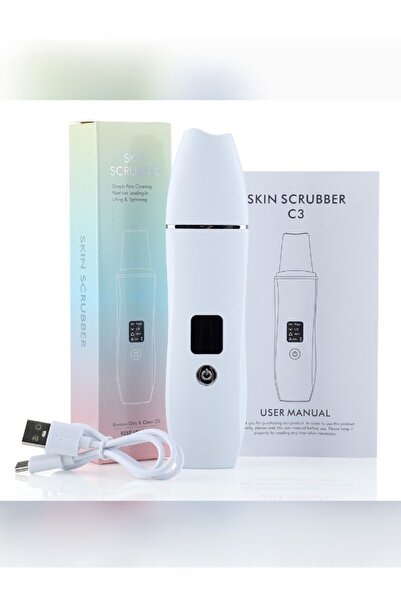 Clear Pink Ultrasonik Spatula Akne, Siyah Nokta, Sivilce, Led Ekran