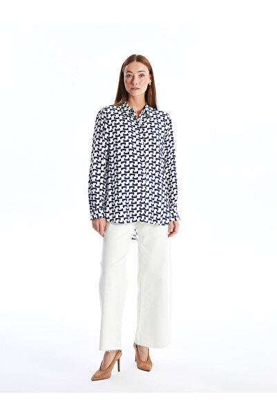 LC Waikiki Γυναικείο μακρυμάνικο πουκάμισο με σχέδιο