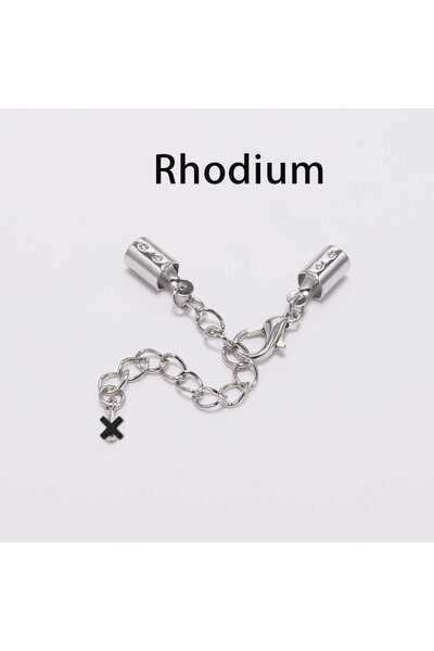 platin hediyelik Nickel Color Clamping - Clip Jewelry Material (Set of 50)