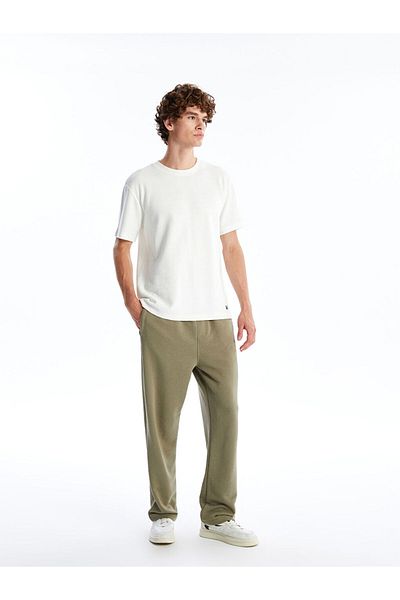 LC Waikiki Men's Textured Crew Neck Short Sleeve T-Shirt