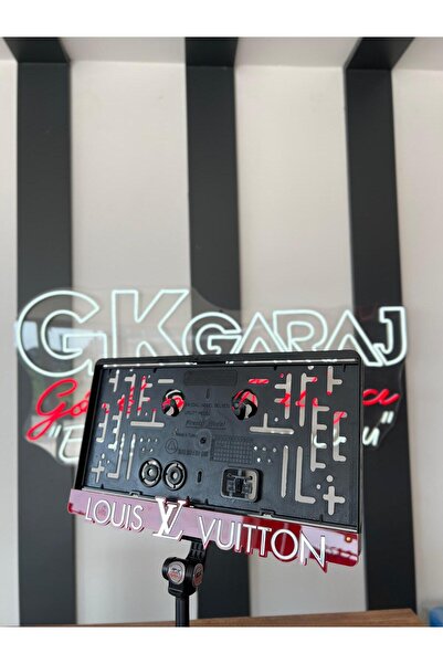 GK GARAJ KARE PLAKA XL - KIRMIZI