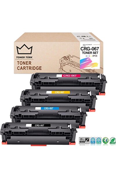 tonertürk Canon CRG-067 Muadil Toner Takım / LBP-631Cw - LBP-633Cdw - MF-651C...