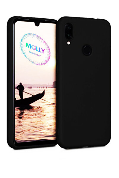 Molly Huawei Y7 2019 Için Siyah Mat Silikon Kılıf