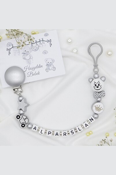 lilamtasarım Isimli Bebek Emzik Zinciri