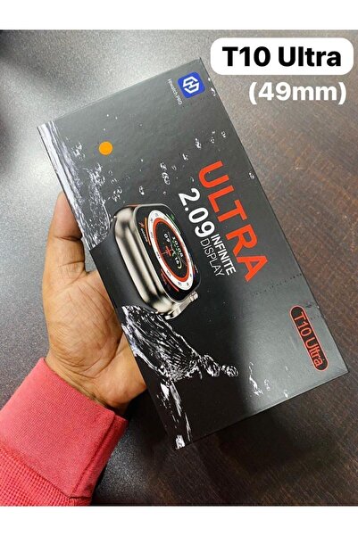 Genel Markalar T10 Ultra Akıllı Saat 49mm Ocean Turuncu 1 Renk Kordon Hediye