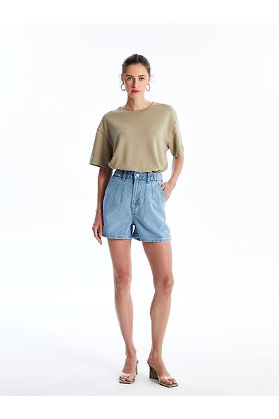 LC Waikiki Dámské kraťasy Bermuda Fit Jean