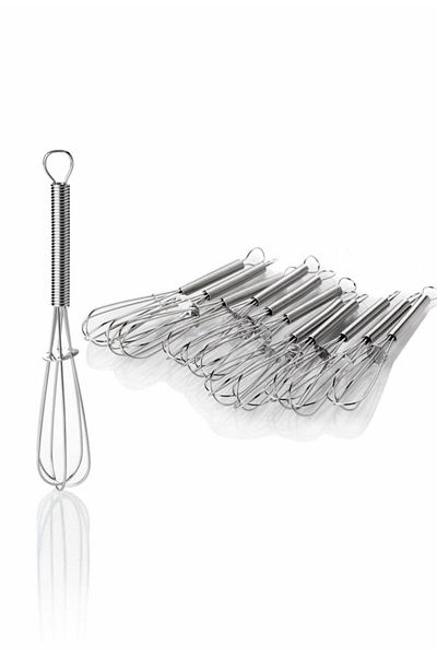 Ax Axentia 12 Beater Shaped Metal Teaspoons