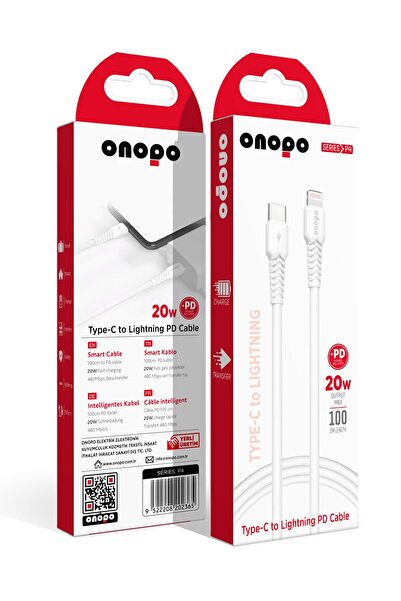 onopo İphone Apple Uyumlu Şarj Kablosu Type-c To Lightning Pd 20w Hızlı Şarj ...