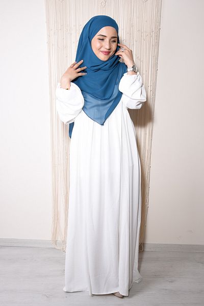 Fashion journey Airobion Fabric - Hijab Ferace Φόρεμα με πλισέ και φερμουάρ