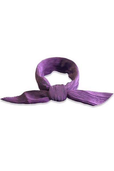 Boldy Eșarfă plisată de damă - Eșarfă de culoare violet uni - Pentru femei