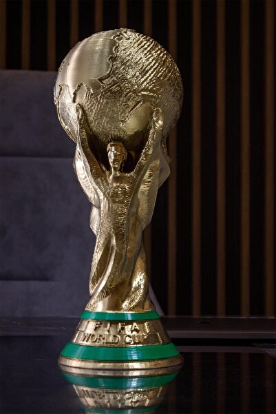 ARGE VE 3D Dünya Kupası Maketi Dev Boy Worldcup Qatar 36.5 Cm (1,5 KG ORJİNAL)
